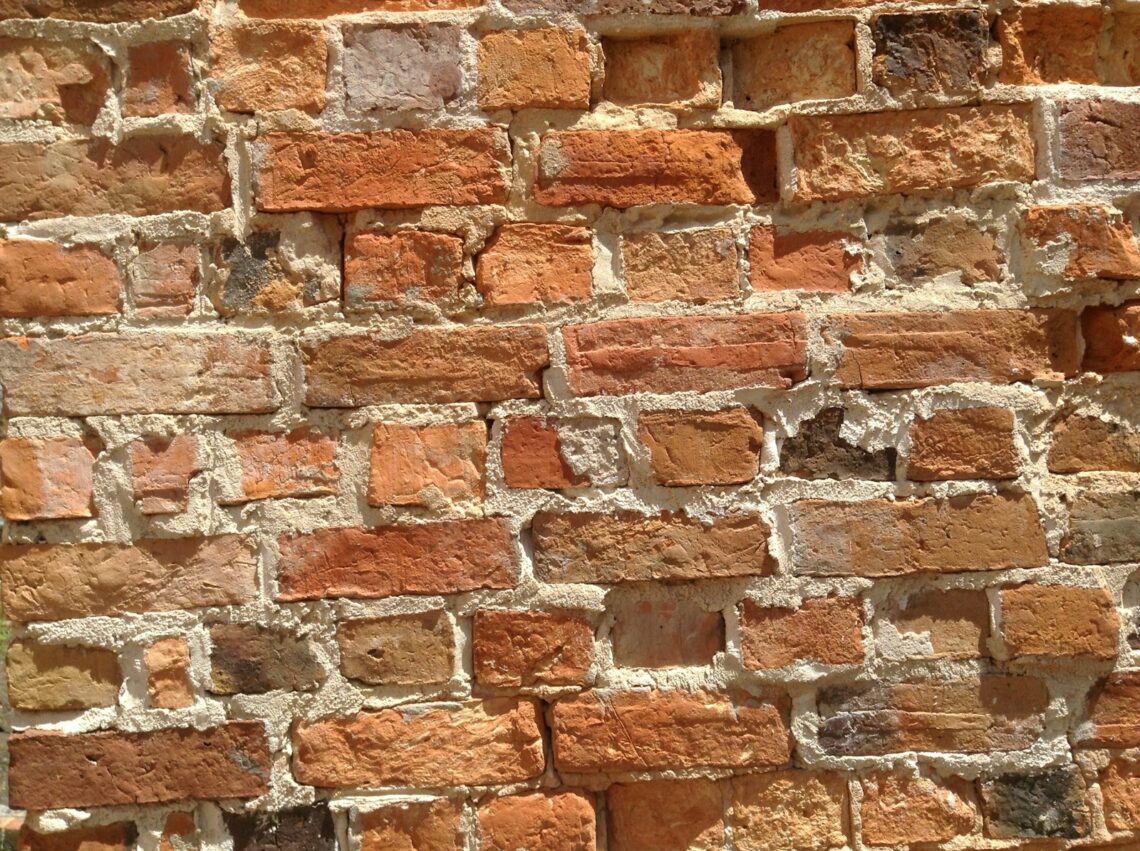 brown and white brick wall