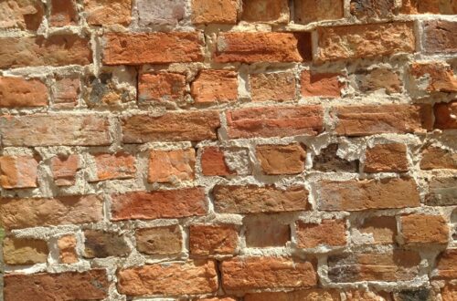 brown and white brick wall