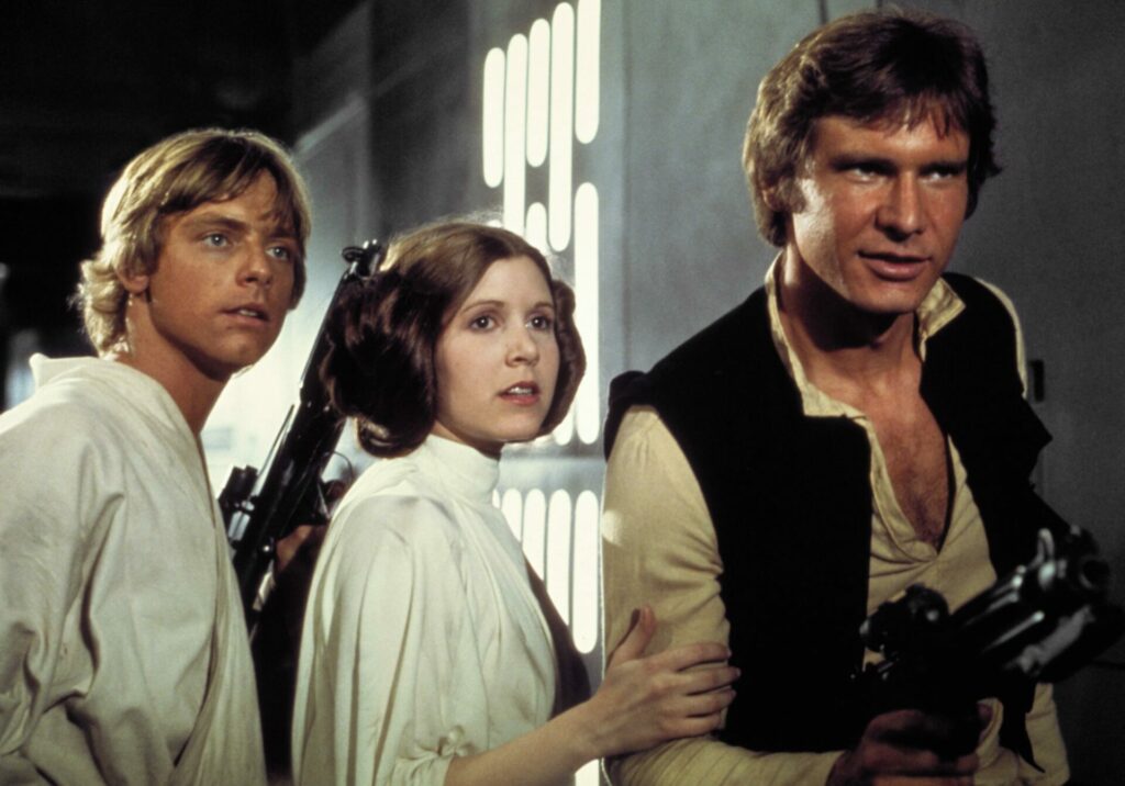 Lukę Skywalker, Leia Organa et Han Solo