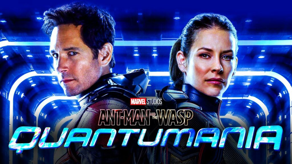 Bannière publicitaire pour le film Ant-man et la guêpe : Quantumania