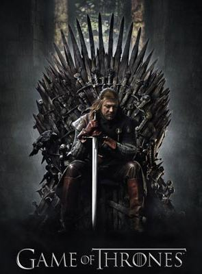 photo saison 1 Game of Thrones, Ned Stark sur le Thrones de fer