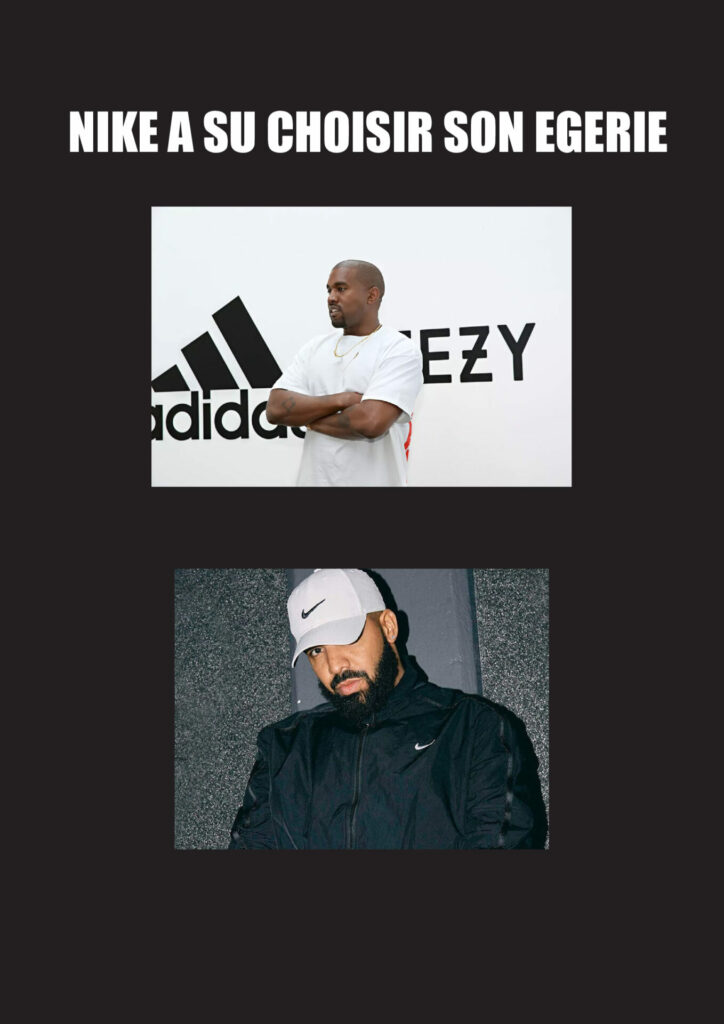 Meme Nike Adidas, Kanye West Drake