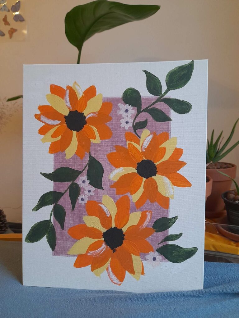 peinture florale