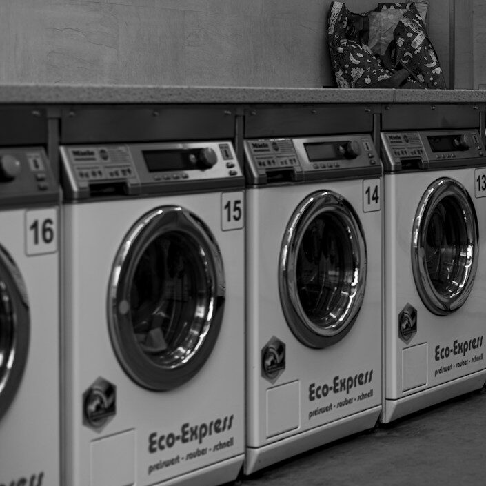 gray front load washing machines