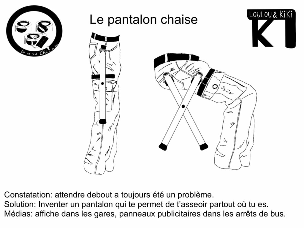 Présentation du pantalon chaise 