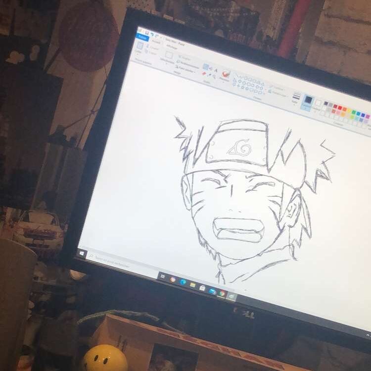 Naruto dessiné sur tablette graphique